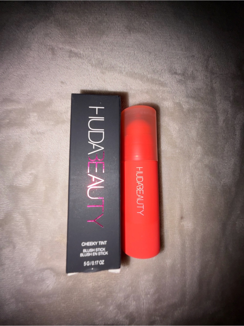 Huda Beauty Cheeky Tint Blush Stick - Shade: Coral Cutie (0.18 oz)
